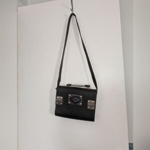 Shoulder Bag with Silver Accents